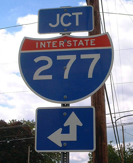 Ohio Interstate 277 sign.