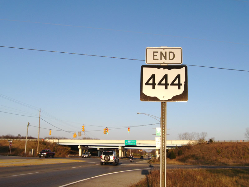 Ohio State Highway 444 sign.
