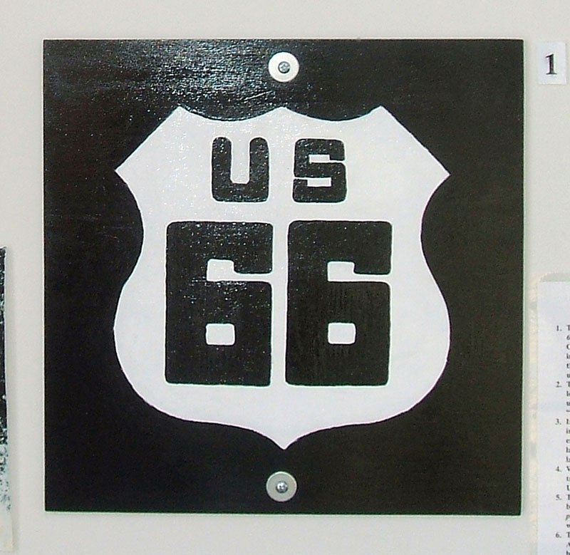Oklahoma U.S. Highway 66 sign.