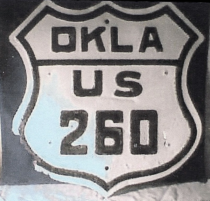 Oklahoma U.S. Highway 260 sign.