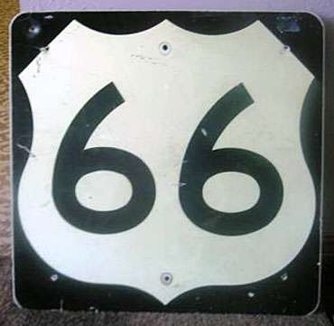 Oklahoma U.S. Highway 66 sign.