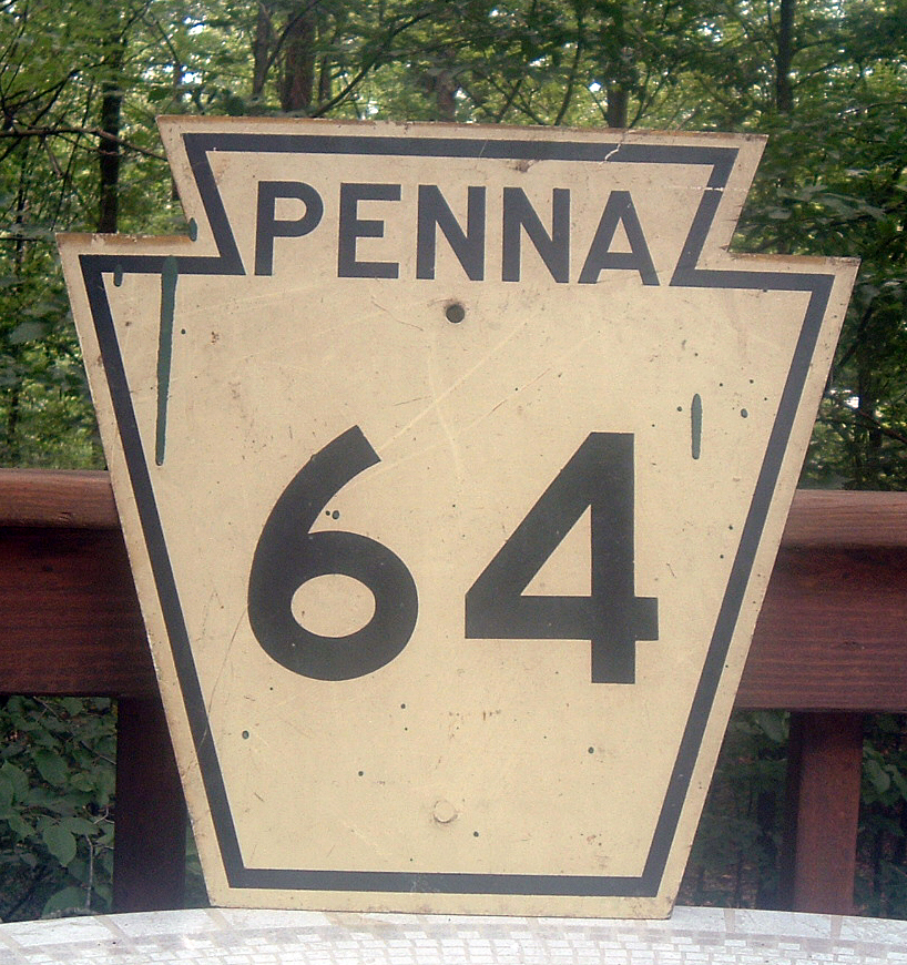 Pennsylvania State Highway 64 sign.
