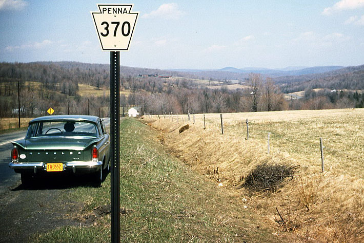 Pennsylvania State Highway 370 sign.