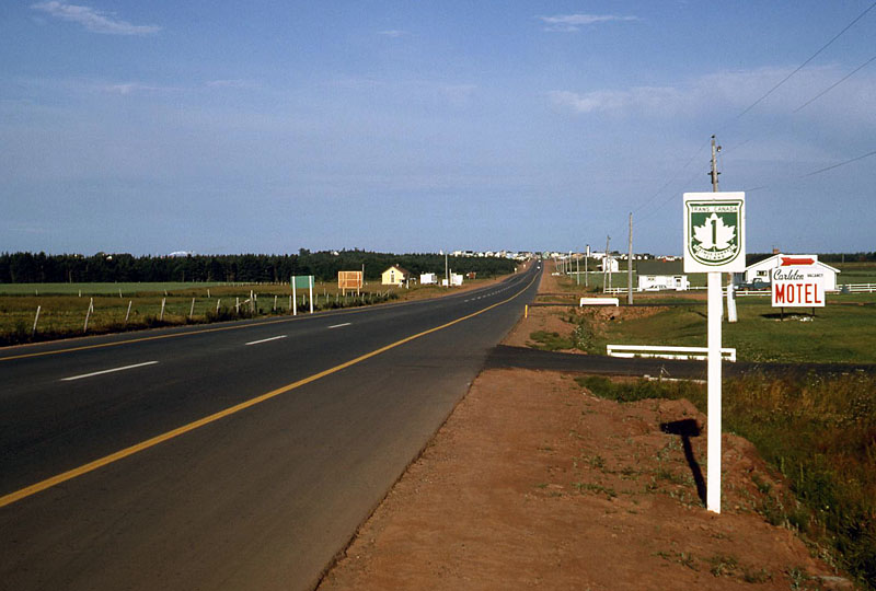 Prince Edward Island Trans-Canada Route 1 sign.