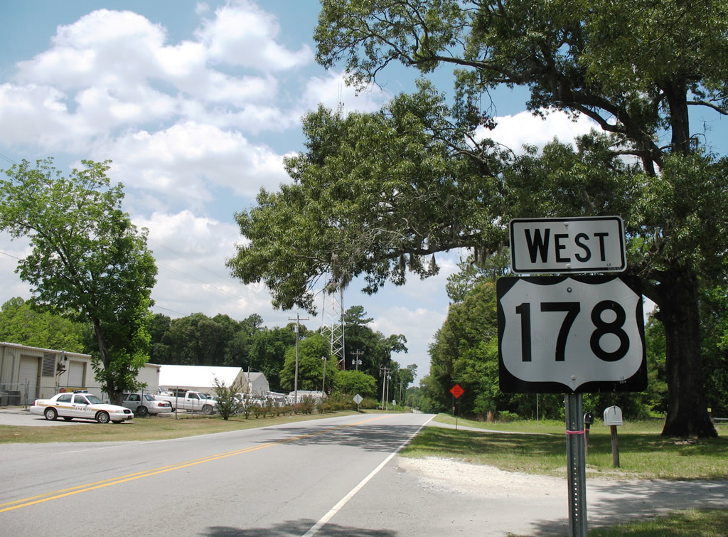South Carolina U.S. Highway 178 sign.