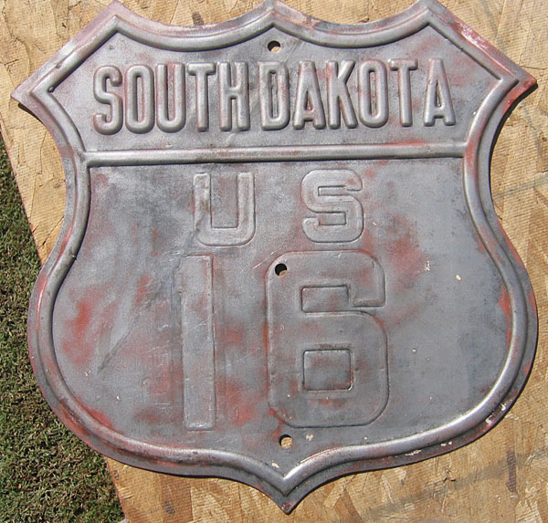 South Dakota - U.S. Highway 16 and U.S. Highway 212 sign.