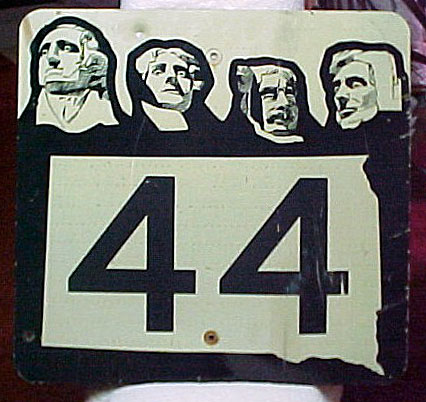 South Dakota State Highway 44 sign.