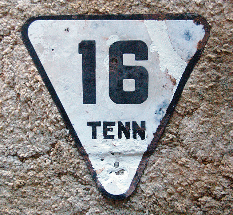 Tennessee State Highway 16 sign.
