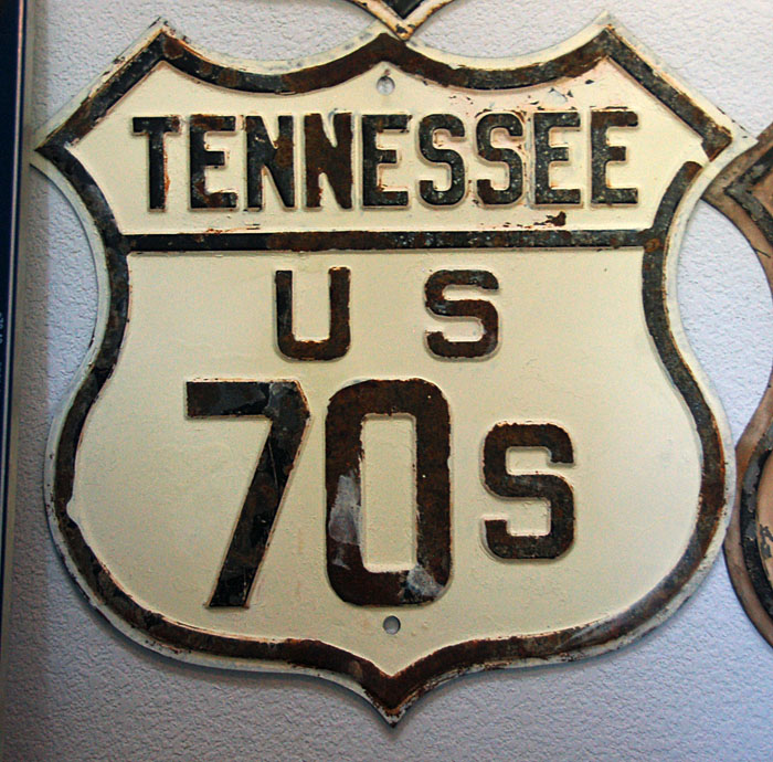 Tennessee U.S. Highway 70S sign.