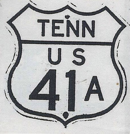 Tennessee U.S. Highway 41A sign.