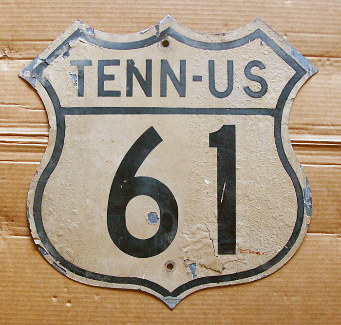 Tennessee U.S. Highway 61 sign.