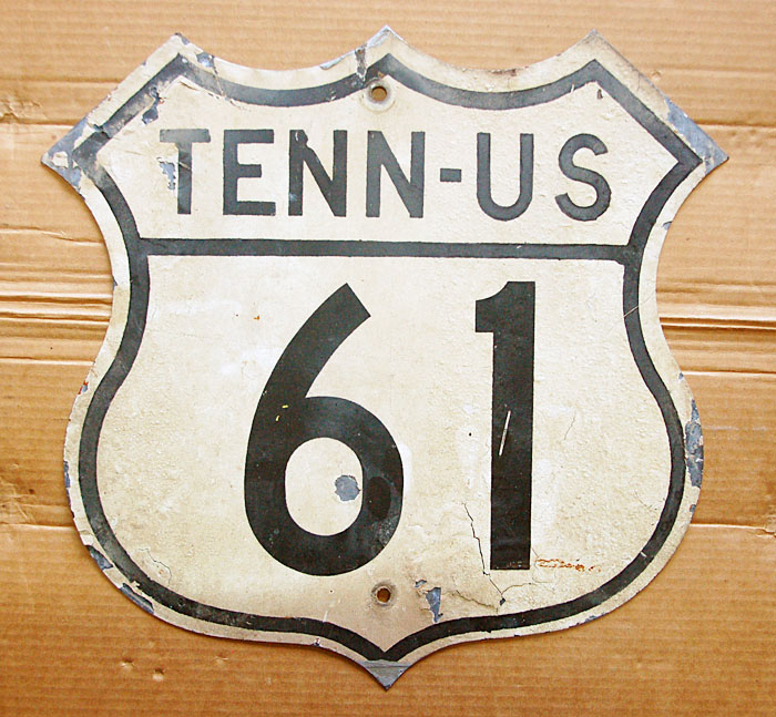 Tennessee U.S. Highway 61 sign.
