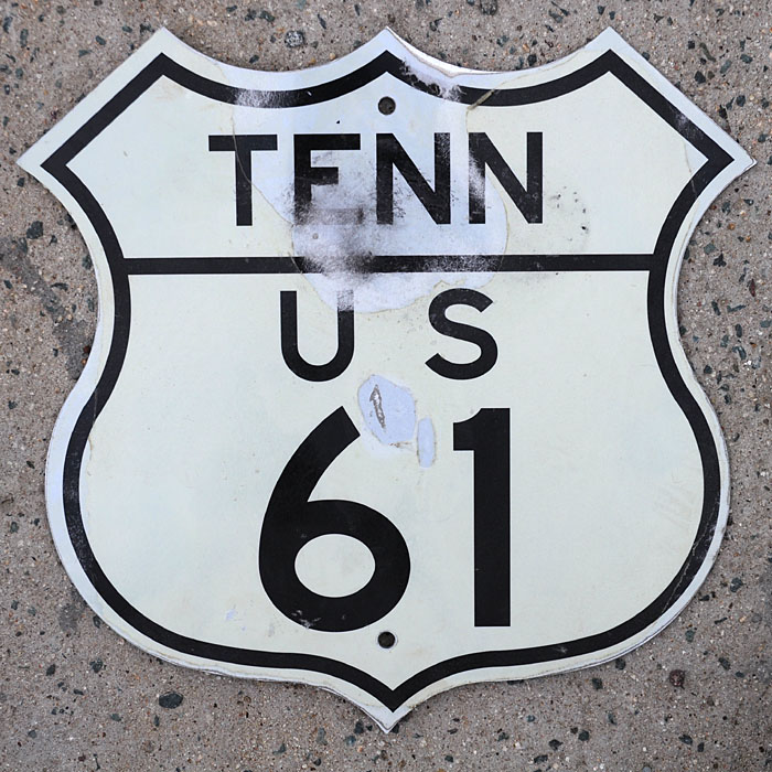 Tennessee - Interstate 55, U.S. Highway 61, and U.S. Highway 70 sign.