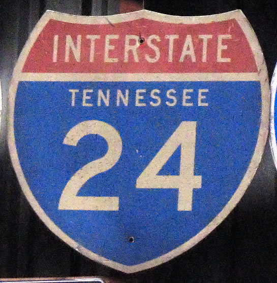 Tennessee Interstate 24 sign.