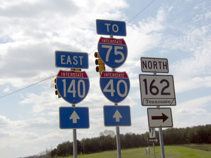 Tennessee Interstate 140 sign.