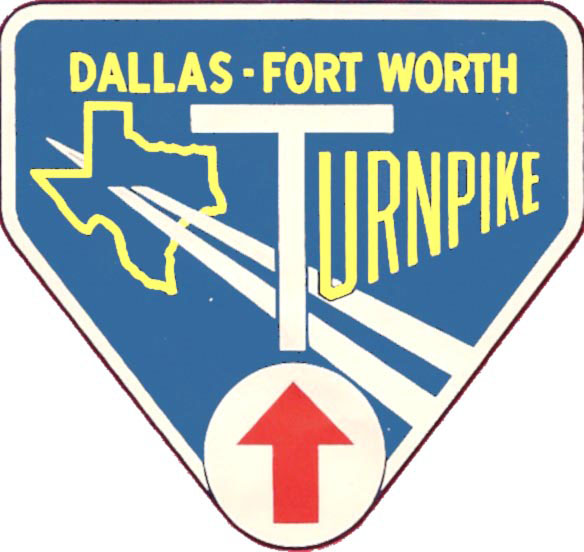 Texas Dallas-Fort Worth Turnpike sign.