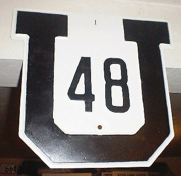 Utah State Highway 48 sign.