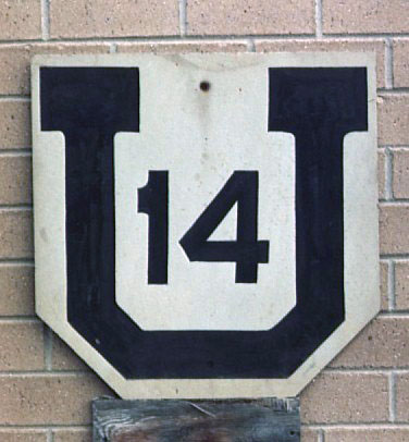 Utah State Highway 14 sign.