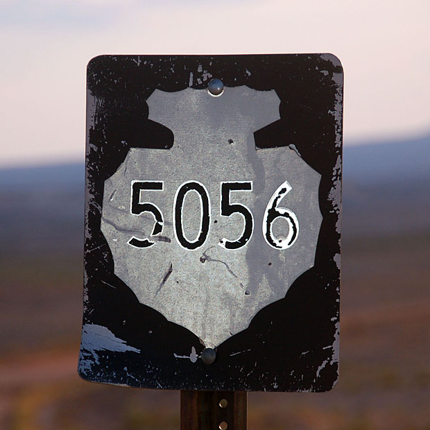 Utah Indian route 5056 sign.