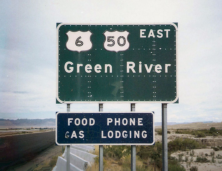 Utah - U.S. Highway 50 and U.S. Highway 6 sign.