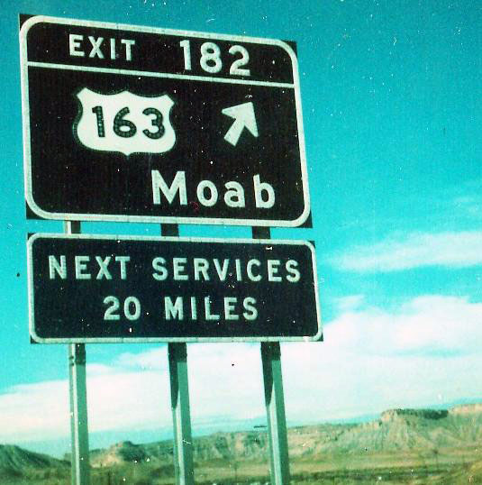 Utah U.S. Highway 163 sign.