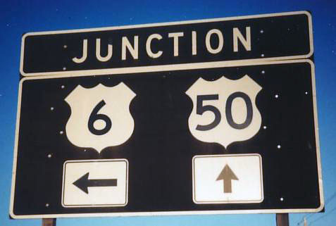 Utah - U.S. Highway 50 and U.S. Highway 6 sign.