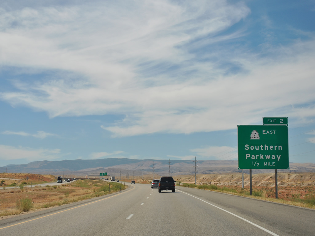 Utah State Highway 7 sign.
