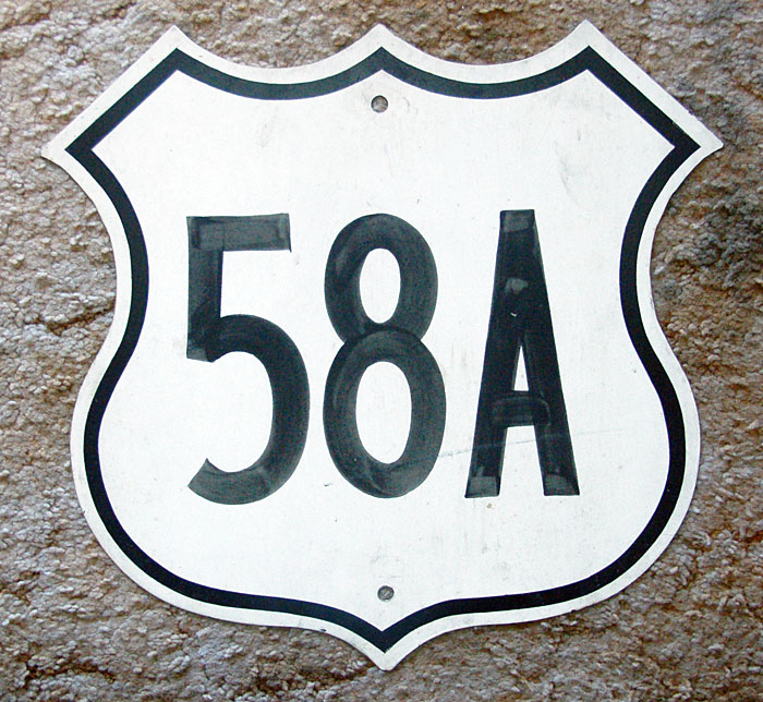Virginia - U. S. highway 58A and State Highway 58 sign.