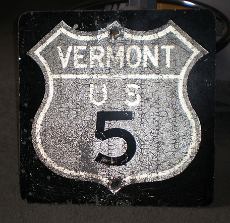 Vermont - U.S. Highway 5 and State Highway 30 sign.