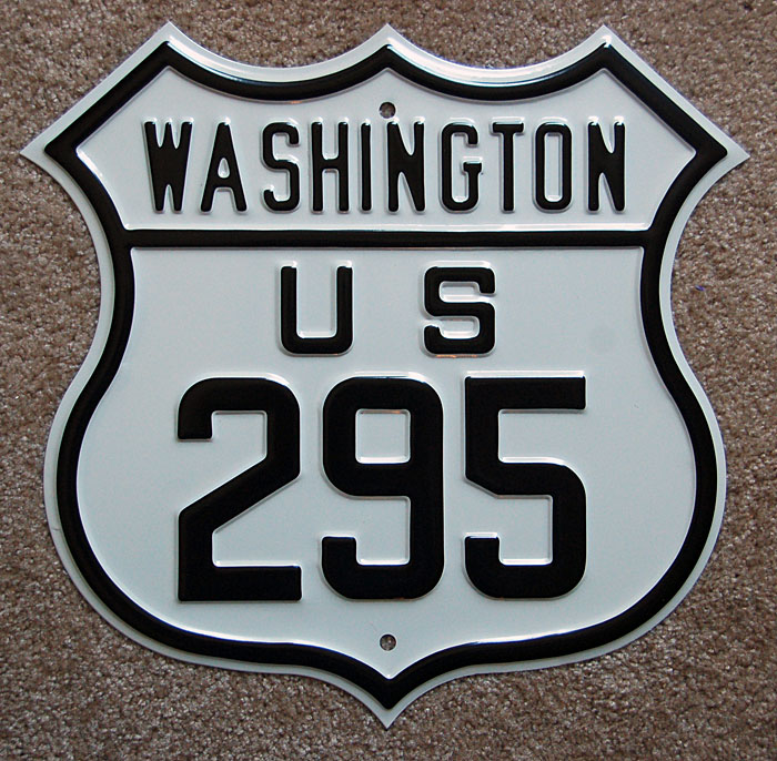 Washington U.S. Highway 295 sign.