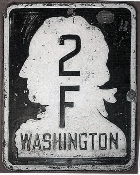 Washington State Highway 2F sign.