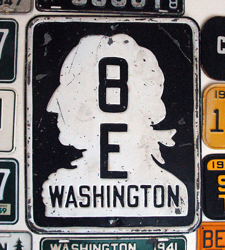 Washington state highway 8E sign.