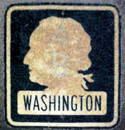 Washington State Highway 4B sign.