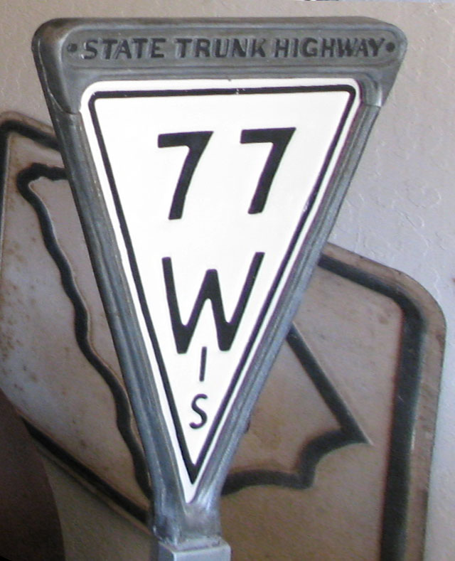 Wisconsin State Highway 77 sign.