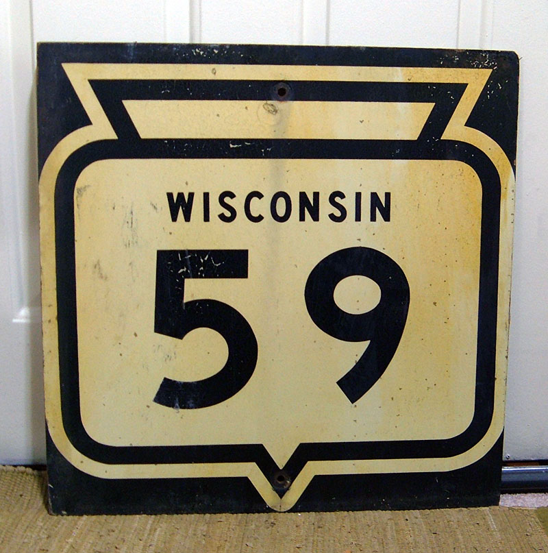 Wisconsin State Highway 59 sign.