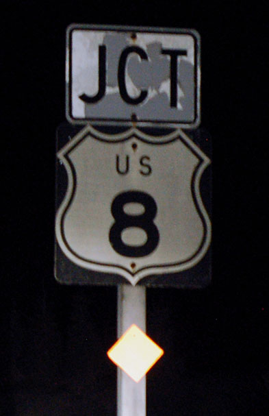 Wisconsin U.S. Highway 8 sign.