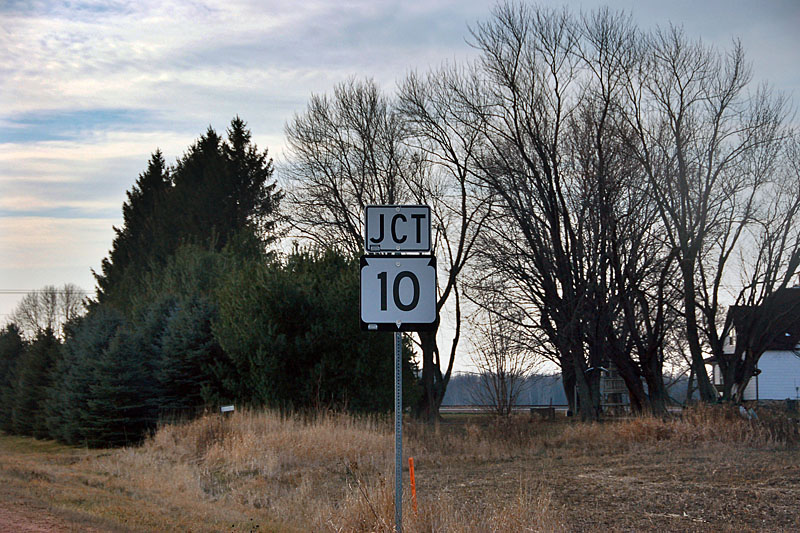 Wisconsin State Highway 10 sign.