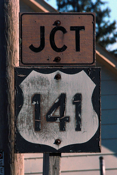 Wisconsin U.S. Highway 141 sign.