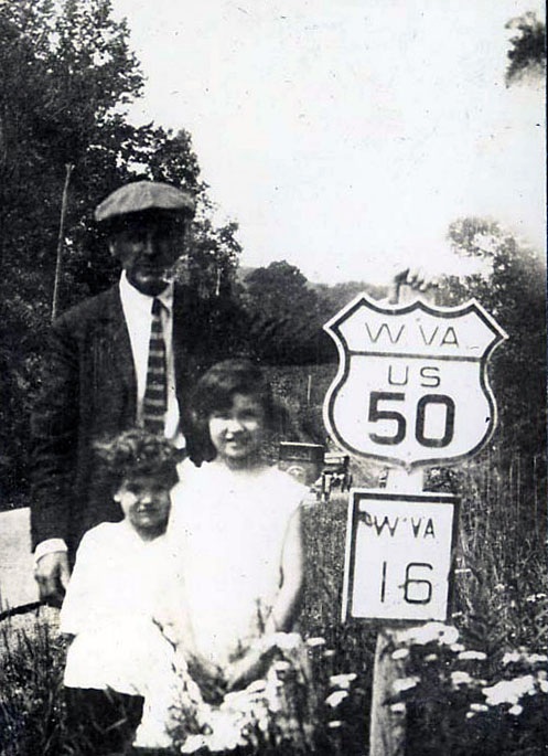 West Virginia - State Highway 16 and U.S. Highway 50 sign.