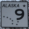 Alaska State Route 9 - Seward Highway sign.